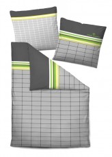 Tom Tailor Bettw�sche, Baumwolle-Satin 69691-823, Grau, Gr�n