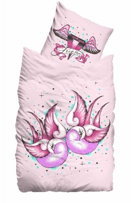 SUENOS Bettw&auml;sche Swallow Love135cm x 200cm, 1086