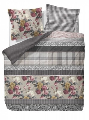 Essenza  Bettw&auml;sche Christiane multi, Baumwolle-Satin mit RV