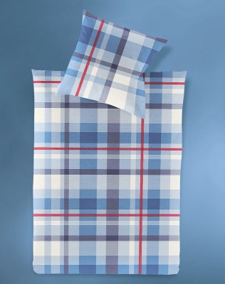 Irisette Bettw&auml;sche Soft-Seersucker Calypso 8152_21, Kariert, Sommer-Bettw&auml;sche