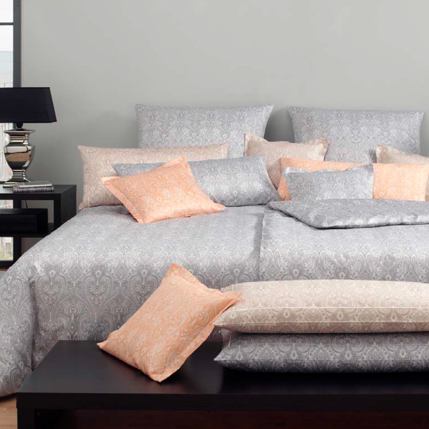 Elegante jersey bettwäsche rubikon 3453 8 apricot 4395
